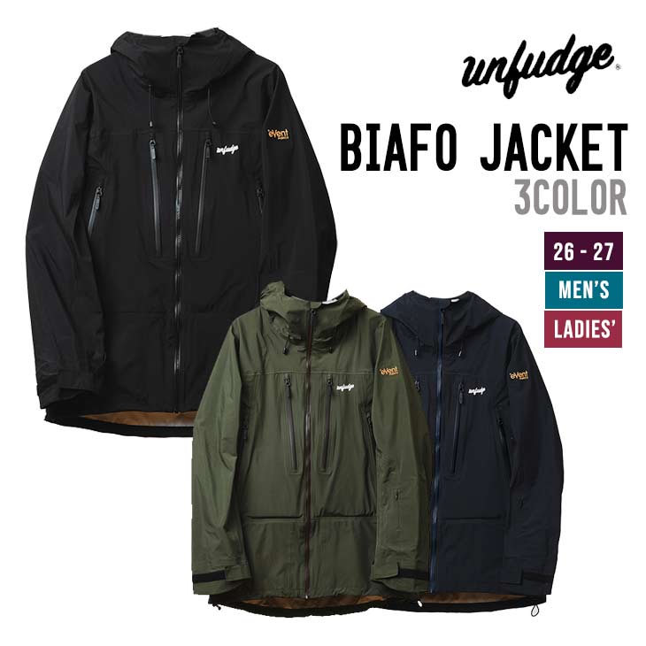unfudge アンファッジ  26-27 BIAFO JACKET スノーボード ウェア メンズ レディース