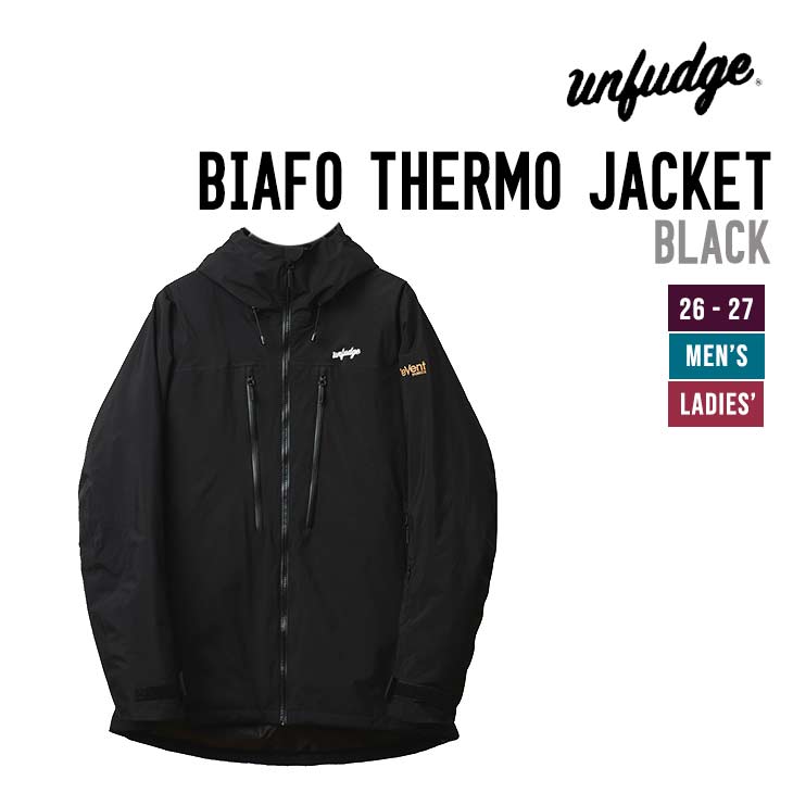 unfudge アンファッジ  26-27 BIAFO THERMO JACKET スノーボード ウェア メンズ レディース