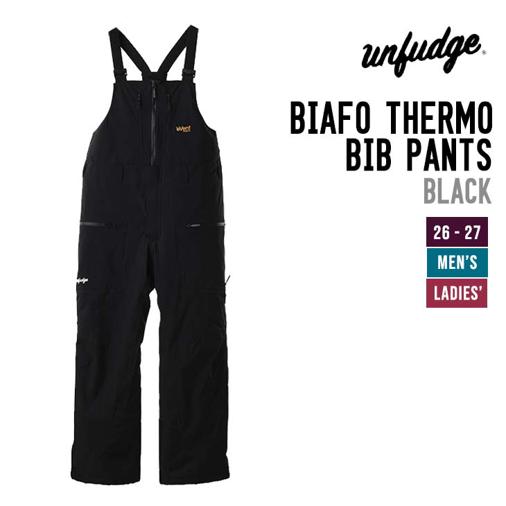 unfudge アンファッジ  26-27 BIAFO THERMO BIB PANTS スノーボード ウェア メンズ レディース
