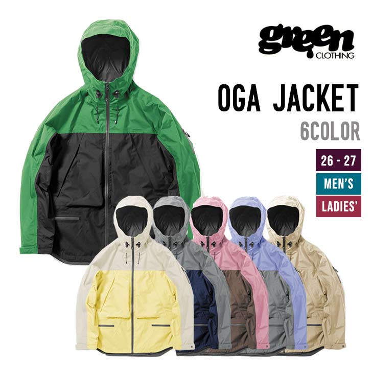 GREEN CLOTHING グリーンクロージング 26-27 OGA JACKET スノーボード  ウェア オガジャケット