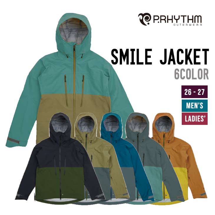 P.RHYTHM プリズム 26-27 SMILE JACKET スノーボード ウェア スマイルジャケット メンズ レディース