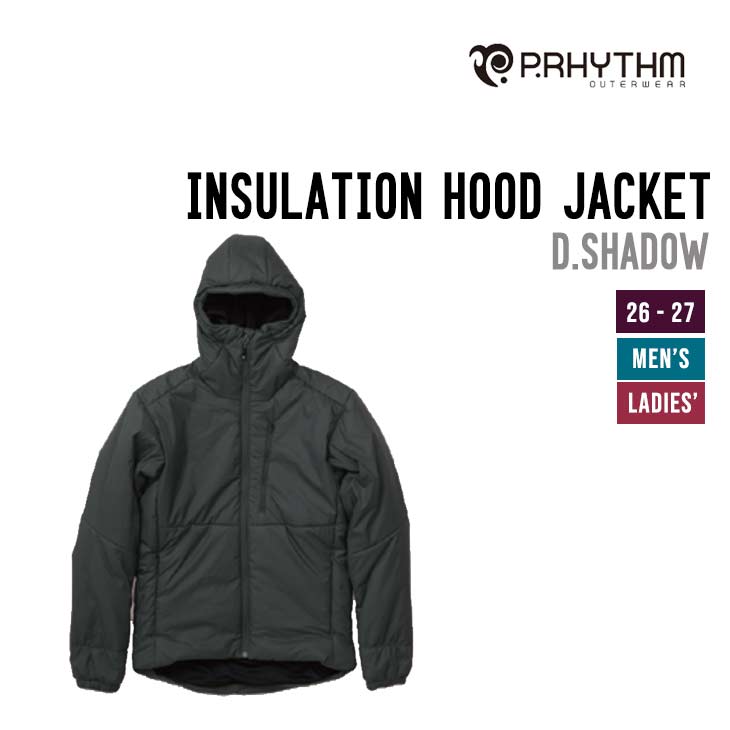 P.RHYTHM プリズム 26-27 INSULATION HOOD JACKET スノーボードインサーレーション 保温着 ジャケット メンズ レディース