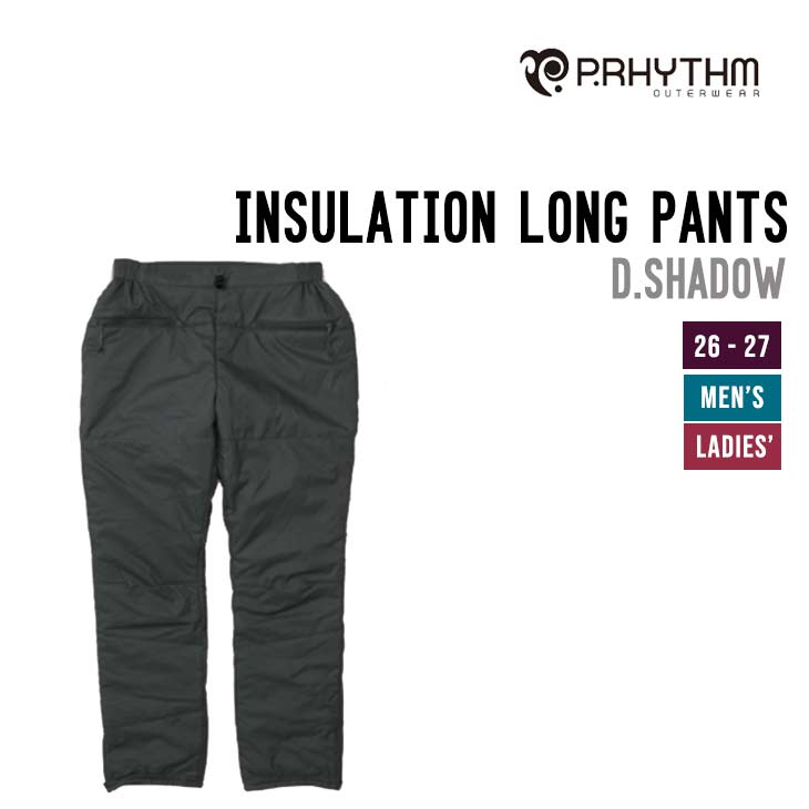 P.RHYTHM プリズム 26-27 INSULATION LONG PANTS スノーボードインサーレーション 保温着 パンツ メンズ レディース