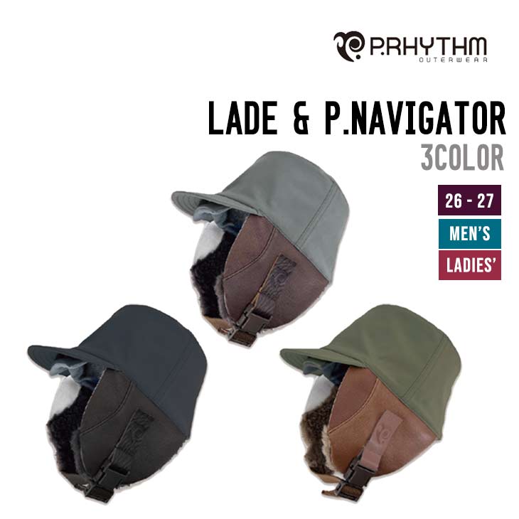 P.RHYTHM プリズム 26-27 LADE & P.NAVIGATOR スノーボード レイド ビーニー キャップ メンズ レディース