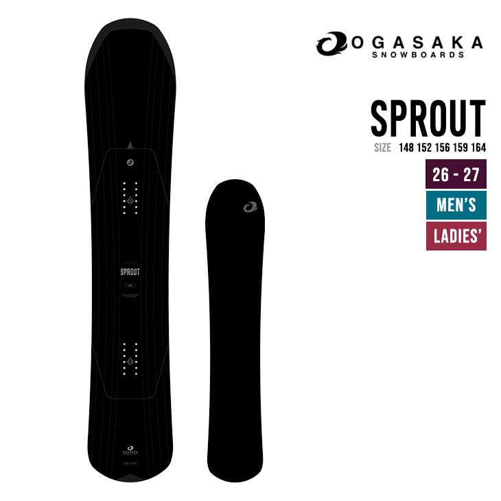 OGASAKA オガサカ 26-27 SPROUT スノーボード 日本製 カービング スノボ  パウダー バックカントリー