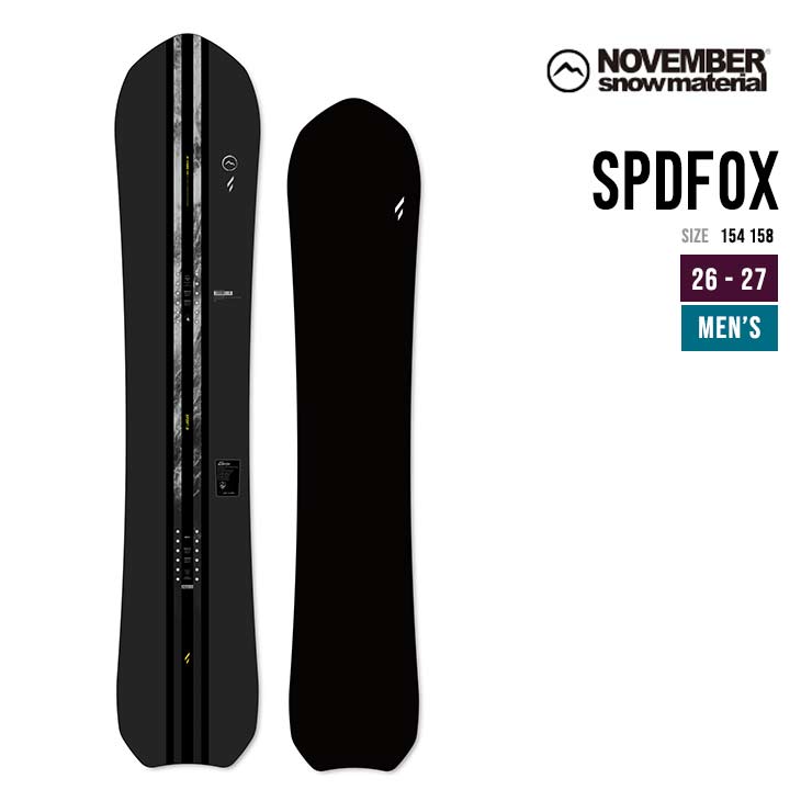 NOVEMBER ノベンバー 26-27 SPDFOX スピードフォックス ニューモデル スノーボード 日本製 国産 高品質