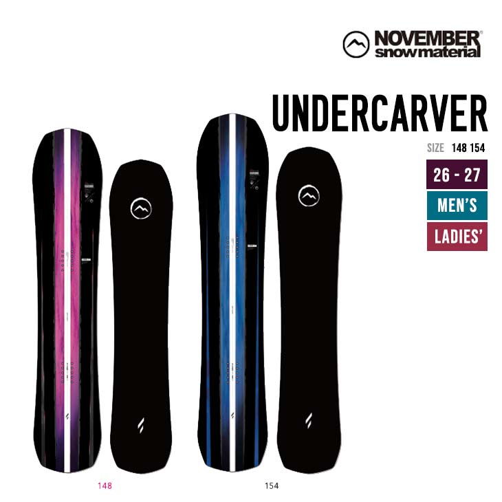 NOVEMBER ノベンバー 26-27 UNDERCARVER アンダーカバー ニューモデル スノーボード
