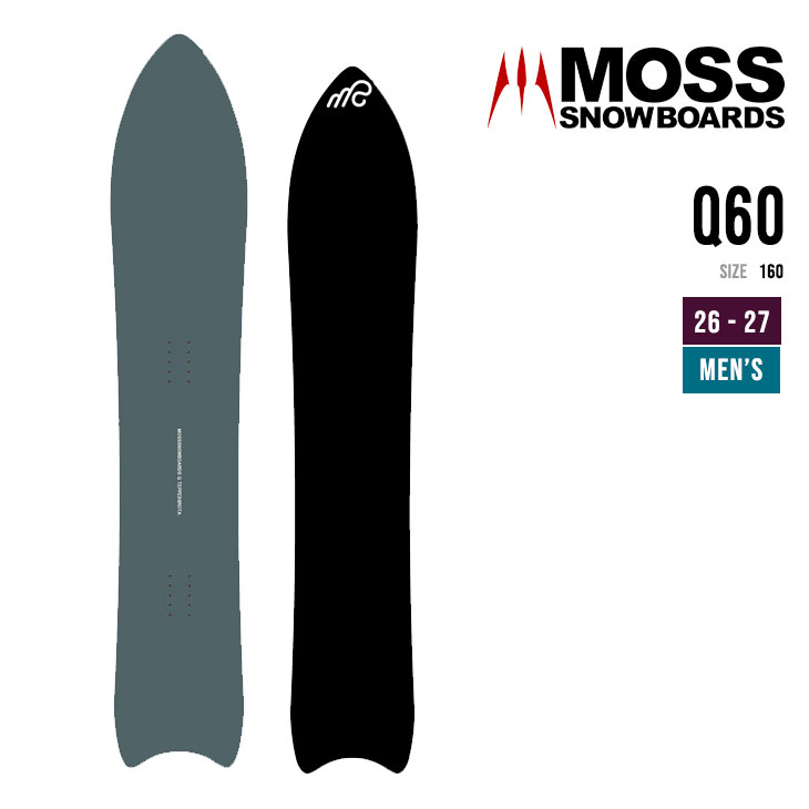MOSS SNOWBOARD モス 26-27 Q 60 キュー スノーボード メンズ パウダー フリーライド2026 2027