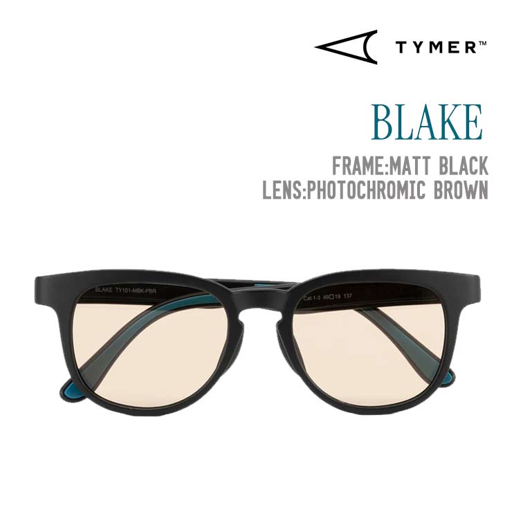 TYMER タイマー BLAKE サングラス Matt Black Photochromic Brown TY101-MBK-PBR