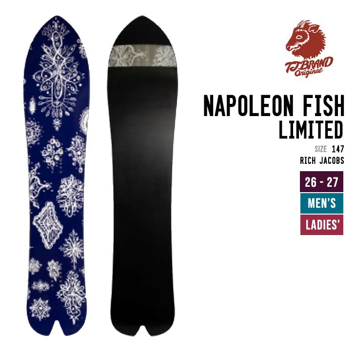TJ BRAND ティージェーブランド 26-27 NAPOLEON FISH ART LIMITED ナポレオンフィッシュ スノーボード