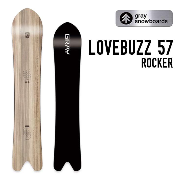 GRAY グレイ 26-27 LOVEBUZZ 57 ROCKER ラブバズ スノーボード メンズ