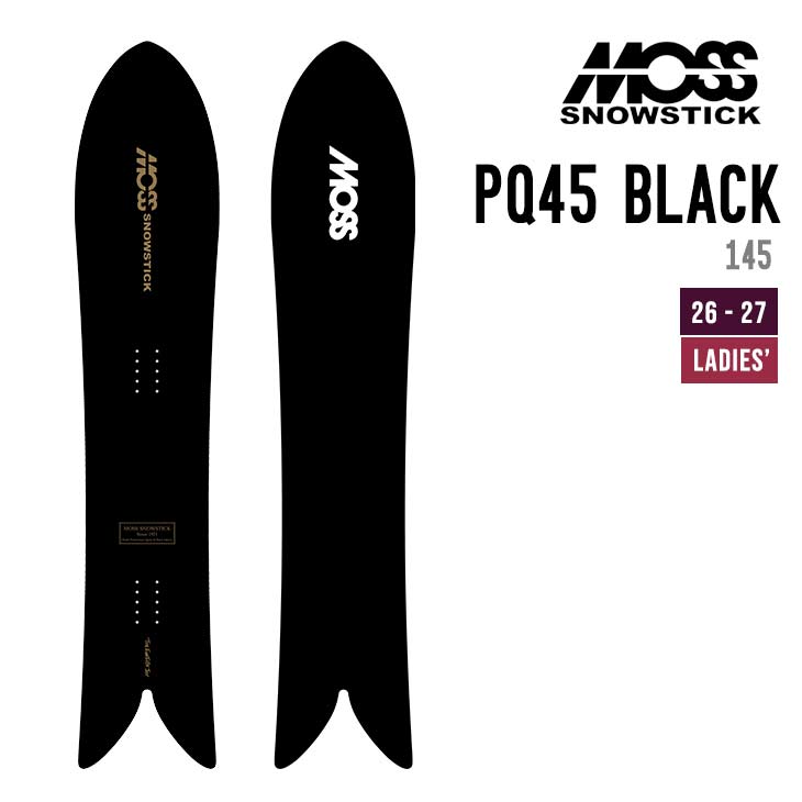 MOSS SNOWSTICK モススノースティック 26-27 PQ 45 Black Edition スノーボード レディース 女性用