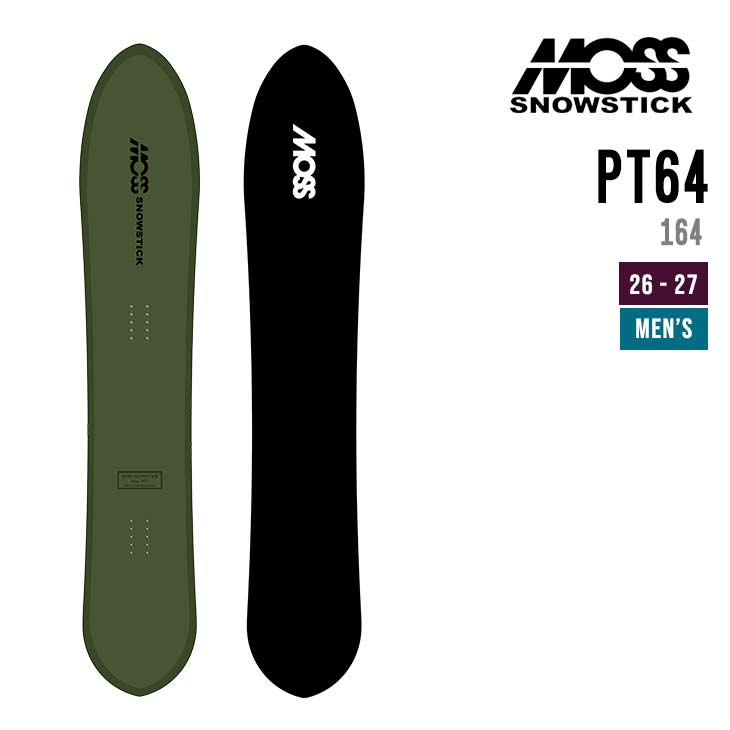MOSS SNOWSTICK モススノースティック 26-27 PT 64 スノーボード ピーティー メンズ