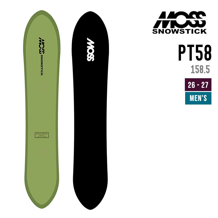 MOSS SNOWSTICK モススノースティック 26-27 PT 58 スノーボード メンズ ピーティー