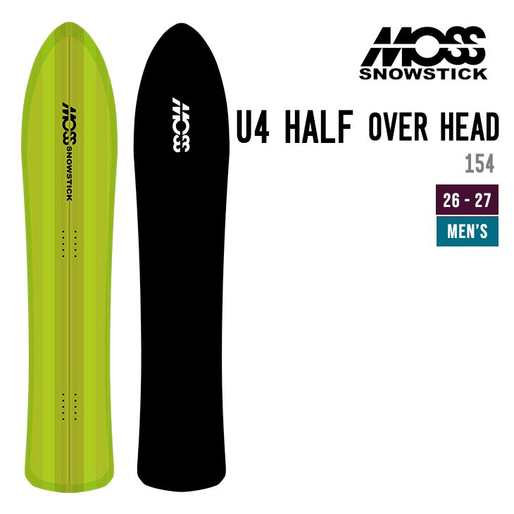 MOSS SNOWSTICK モススノースティック 26-27 U4 HALF OVER HEAD スノーボード 日本製