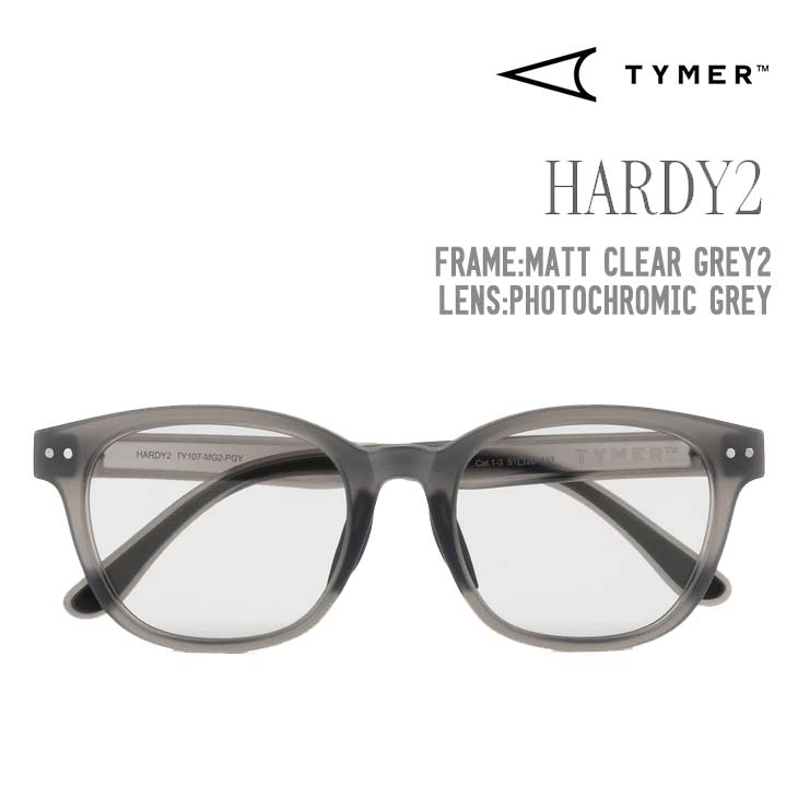 TYMER タイマー HARDY2 サングラス Matt Clear Grey2 Photochromic Grey TY107-MG2-PGY