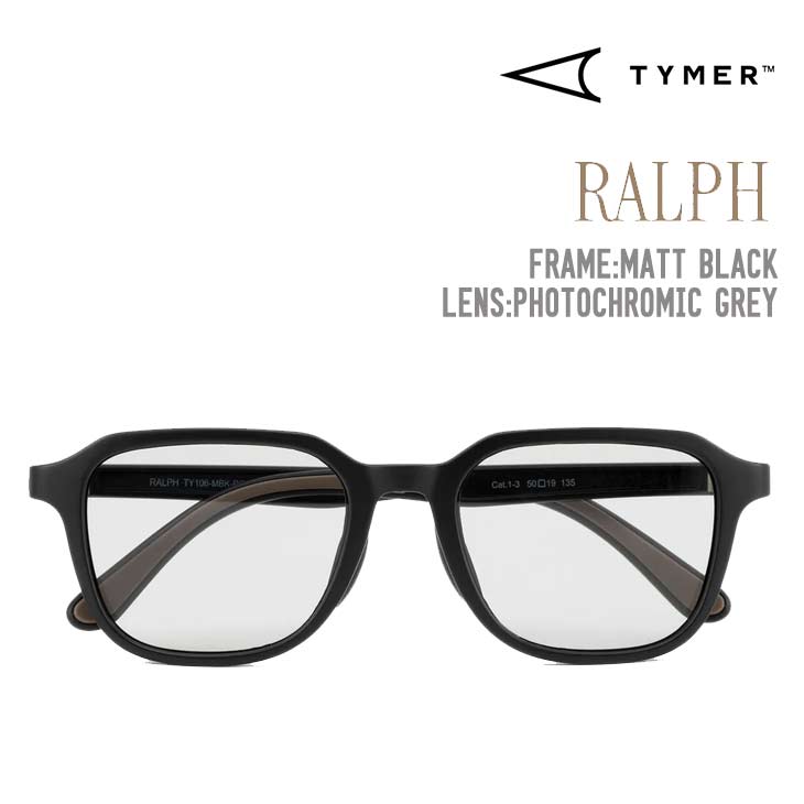 TYMER タイマー RALPH サングラス Matt Black Photochromic Grey TY106-MBK-PGY