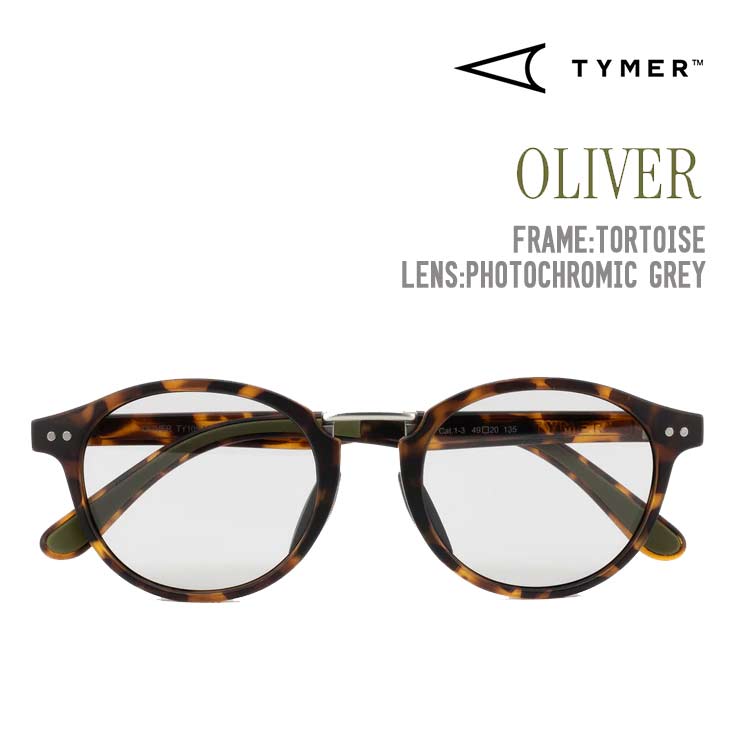 TYMER タイマー OLIVER サングラス Tortoise Photochromic Grey TY105-MTT-PGY