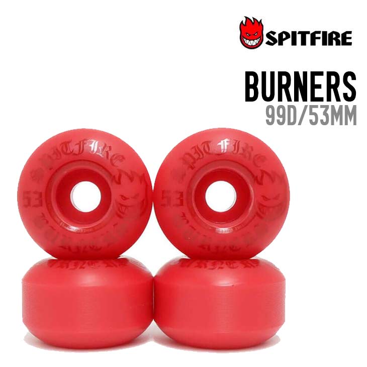 SPITFIRE スピットファイアー BURNERS BIGHEAD SHAPE 53mm RED 99D スケートボードウィール  スケボー