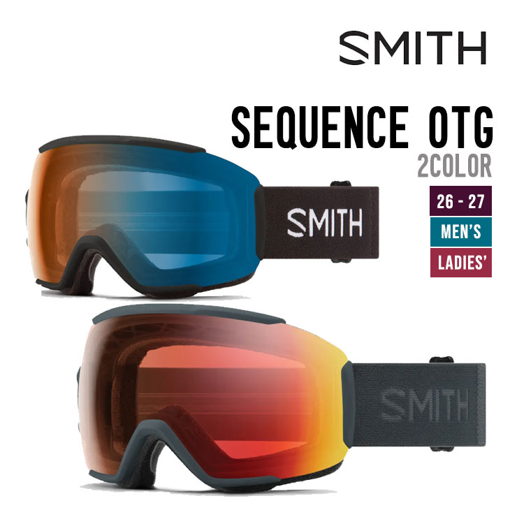 26-27 SMITH スミス SEQUENCE OTG  シークエンス ゴーグル  眼鏡対応 特典付