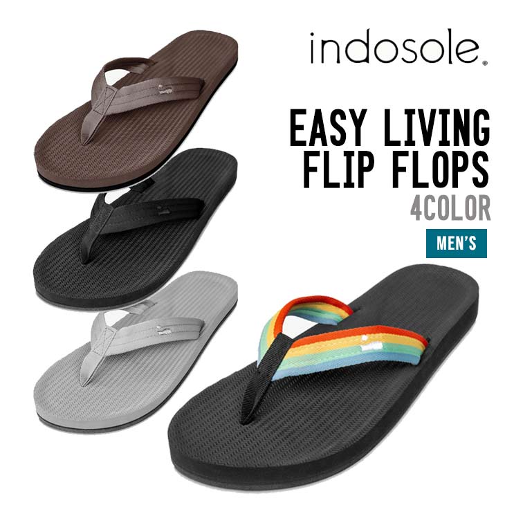 Indosole インドソール Men's EASY LIVING FLIP FLOPS サンダル ビーチサンダル 男性 メンズ