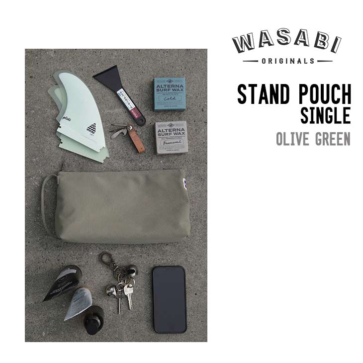DEFORMASI WASABI ワサビ STAND POUCH SINGLE サーフィン フィンケース 小物入れ