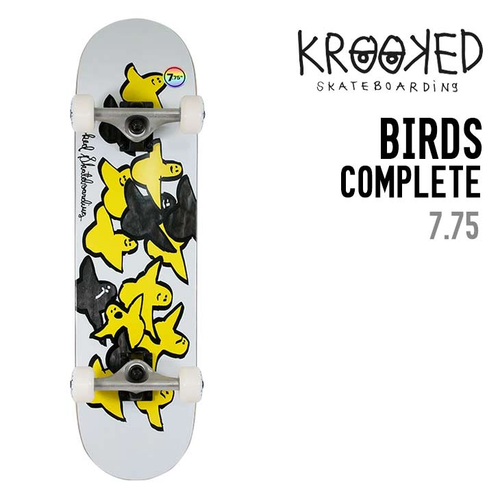 KROOKED クルキッド BIRDS COMPLETE 7.75 スケートボード コンプリート 完成品