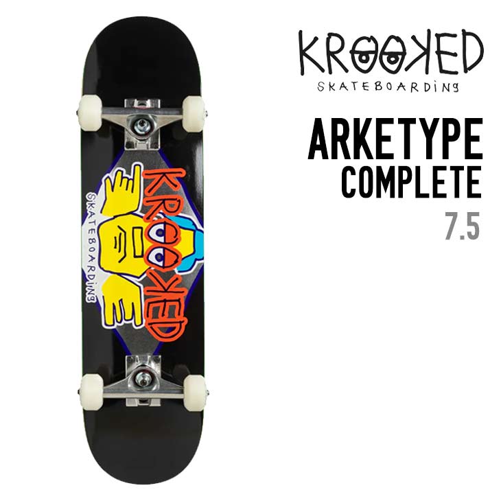 KROOKED クルキッド REAL リアル ARKETYPE COMPLETE 7.5 スケートボード コンプリート 完成品