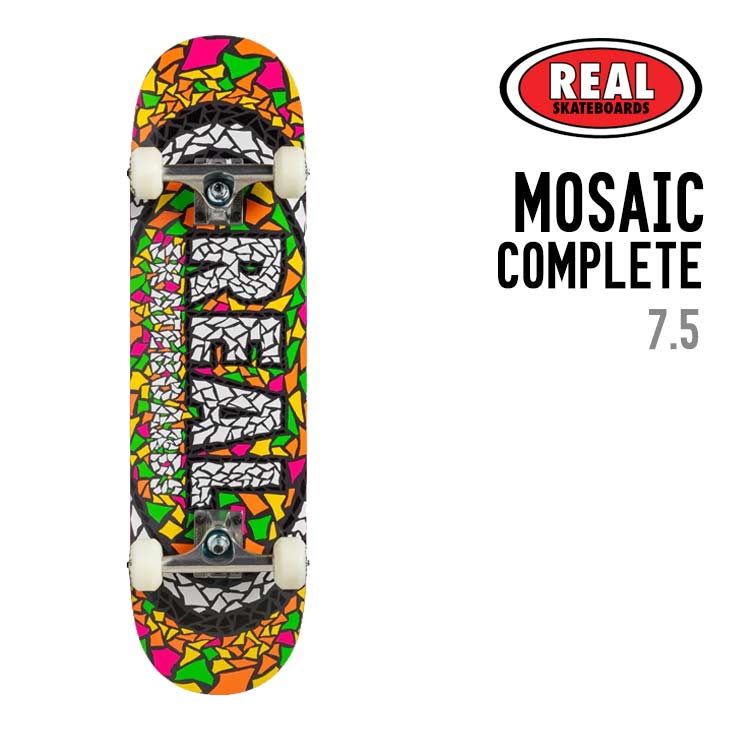 REAL リアル MOSAIC COMPLETE 7.5スケートボード コンプリート 完成品