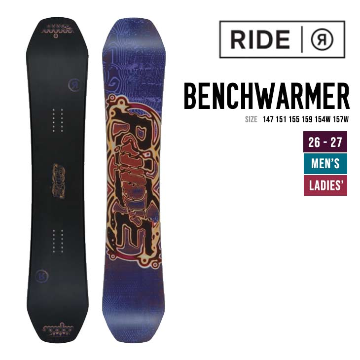 RIDE ライド 26-27  BENCHWARMER ベンチウォーマー スノーボード