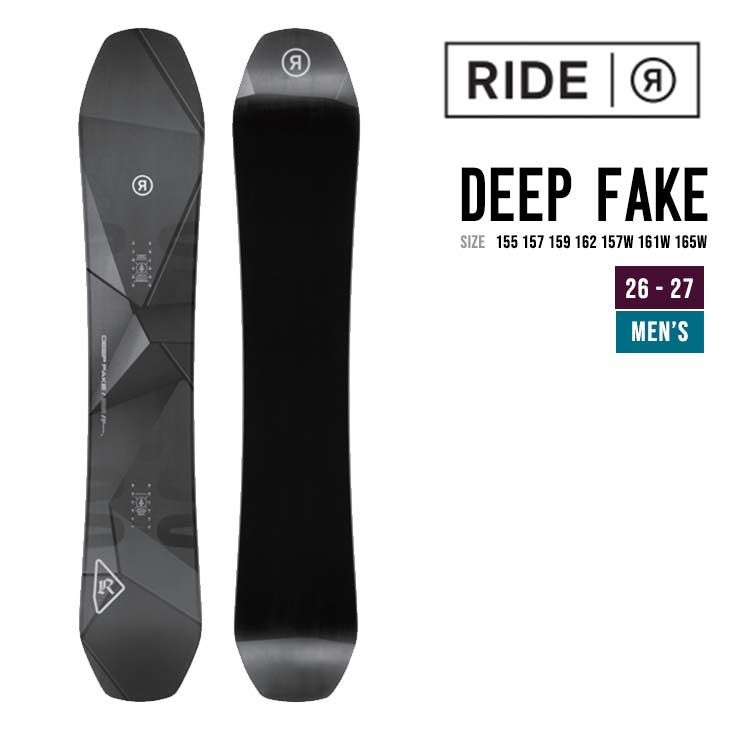 RIDE ライド 26-27  DEEP FAKE ディープフェイク スノーボード