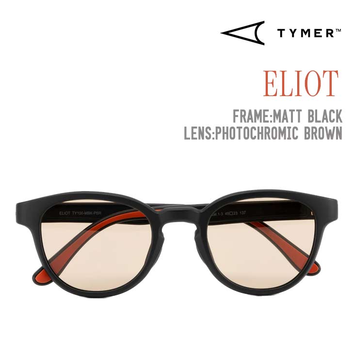 TYMER タイマー ELIOT サングラス Matt Black Photochromic Brown TY100-MBK-PBR