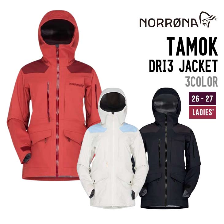 NORRONA ノローナ 26-27  TAMOK DRI3 JACKET W'S スノーボード スキー