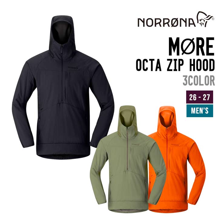 26-27 NORRONA ノローナ  M??RE OCTA ZIP HOOD M'S スキー スノーボード