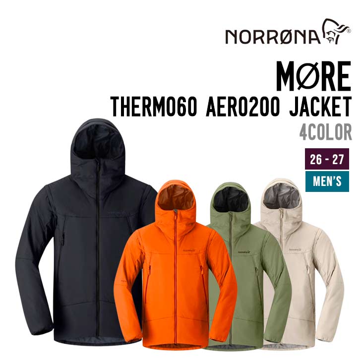 26-27 NORRONA ノローナ  M??RE THERMO60 AERO200 JACKET M'S スキー スノーボード