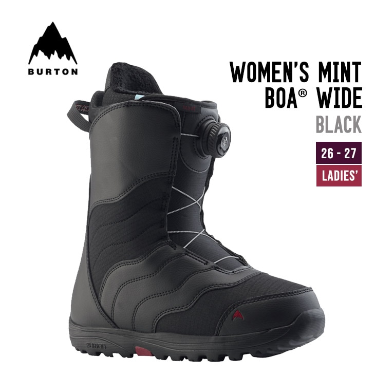 BURTON バートン 26−27  WOMEN'S MINT BOA?? WIDE ミント レディース スノーボード ブーツ 27WIN-131771