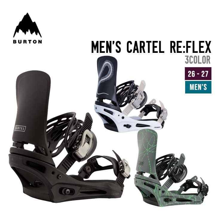 BURTON バートン 26-27  MEN'S CARTEL RE:FLEX カーテル メンズ ビンディング SNOWBOARD BINDINGS