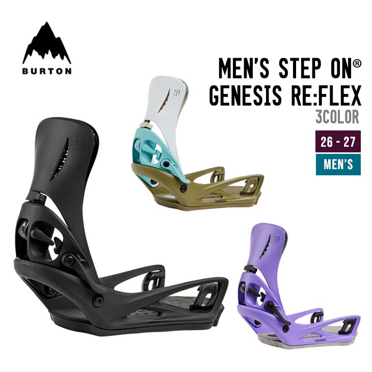 26-27 BURTON バートン MEN'S STEP ON?? GENESIS RE:FLEX ジェネシス ステップオン ビンディング メンズ SNOWBOARD BINDINGS