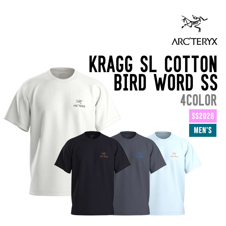 ARC'TERYX アークテリクス  KRAGG SL COTTON BIRD WORD SS メンズ