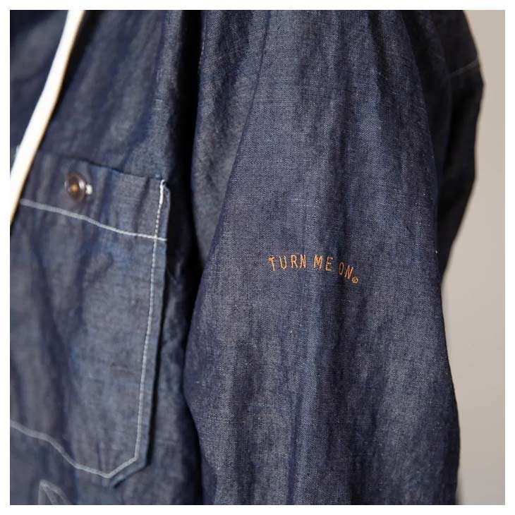 TURN ME ON ターンミーオン フード付ワークシャツ INDIGO 326-130 - 2