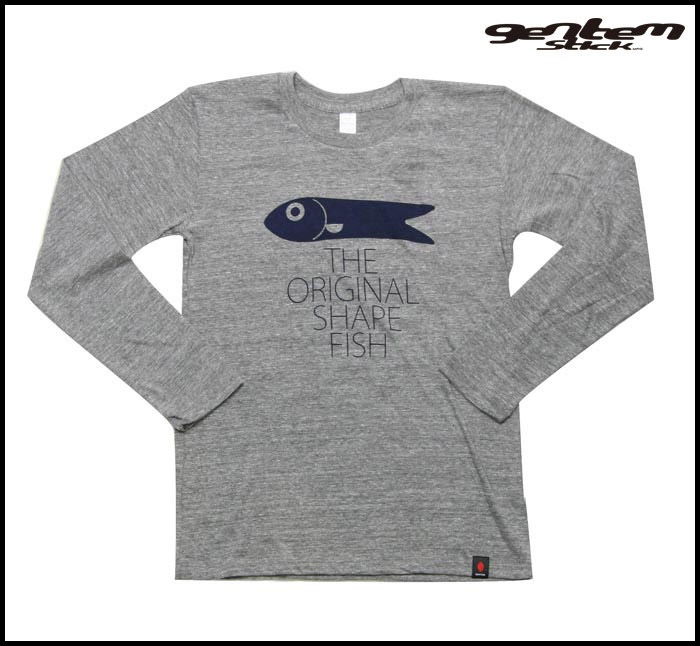 FISH TEE [L/S] [HEATHER GRAY]