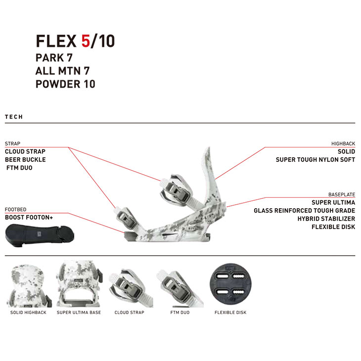 FLUX フラックス 26-27 SR エスアール スノーボード ビンディング - 6