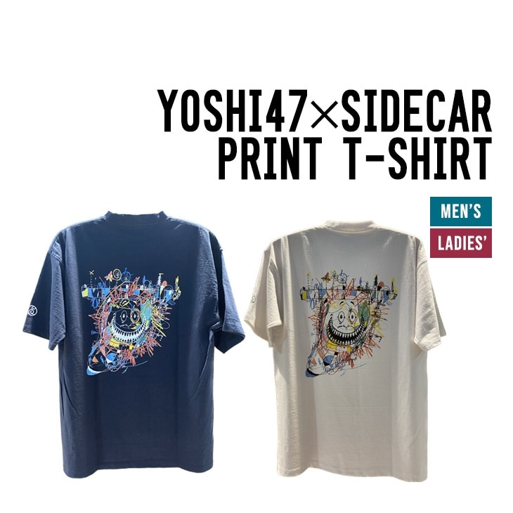 YOSHI47SIDECAR PRINT T-SHIRT