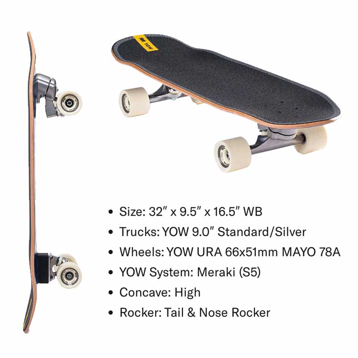 YOW SURF SKATE MUNDAKA 32 | SIDECAR ONLINE SHOP