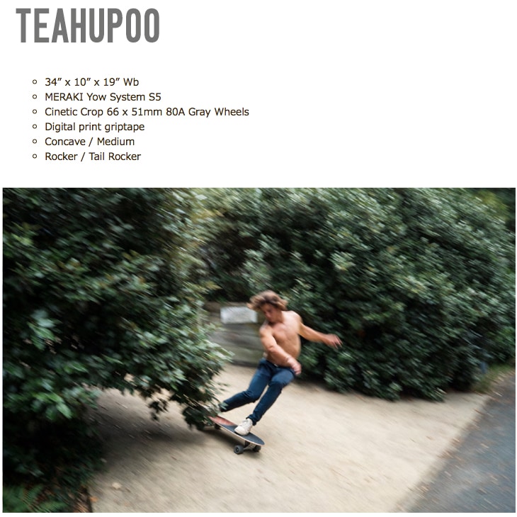 ヤウ サーフスケート チョープー YOW SURF SKATE TEAHUPOO 34