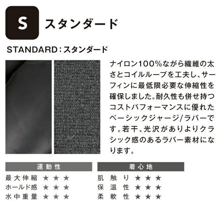 フルスーツ 3x3mm NEW CUT STANDARD ジャージ＆ラバーモデル - 4