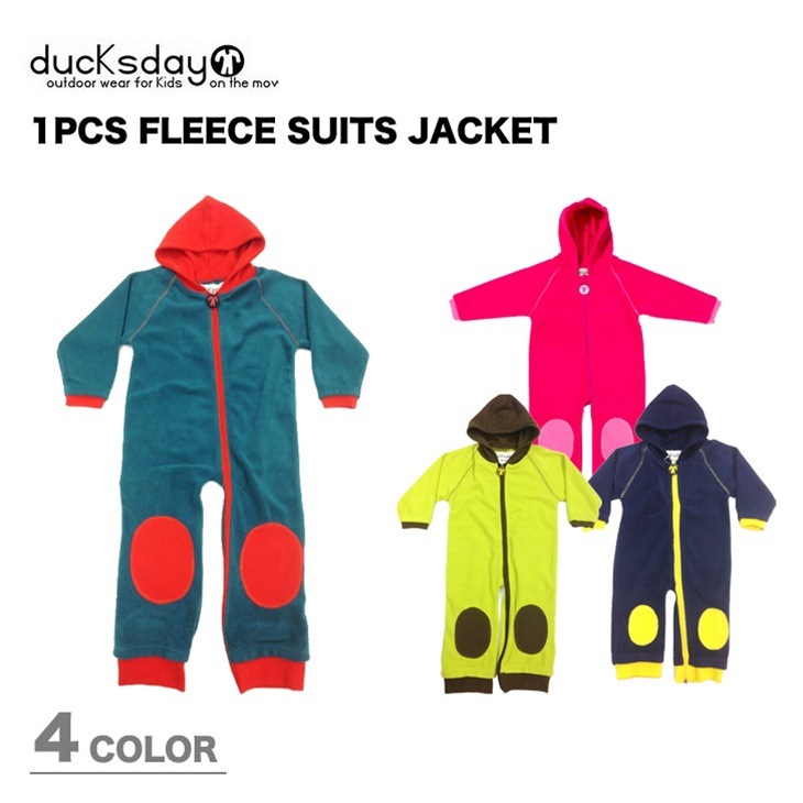[15-16] KIDS 1PCS FLEECE SUITS JACKET DUCKSDAY - 1