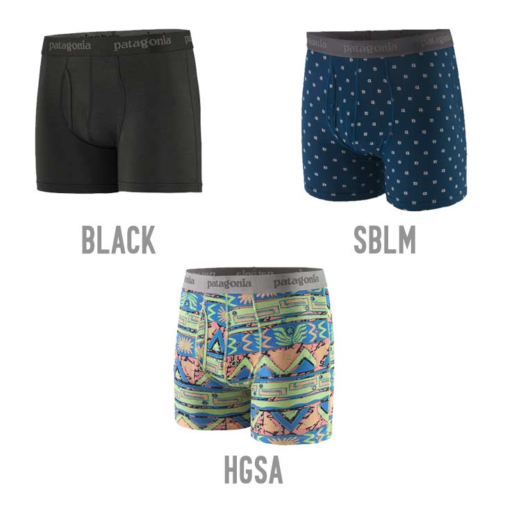 パタゴニア true,メンズ エッセンシャル ボクサー ブリーフ 3インチ