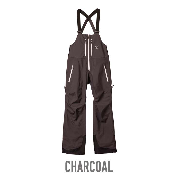 新品unfudge SMOKE BIB PANTS 24-25 M/チャコール