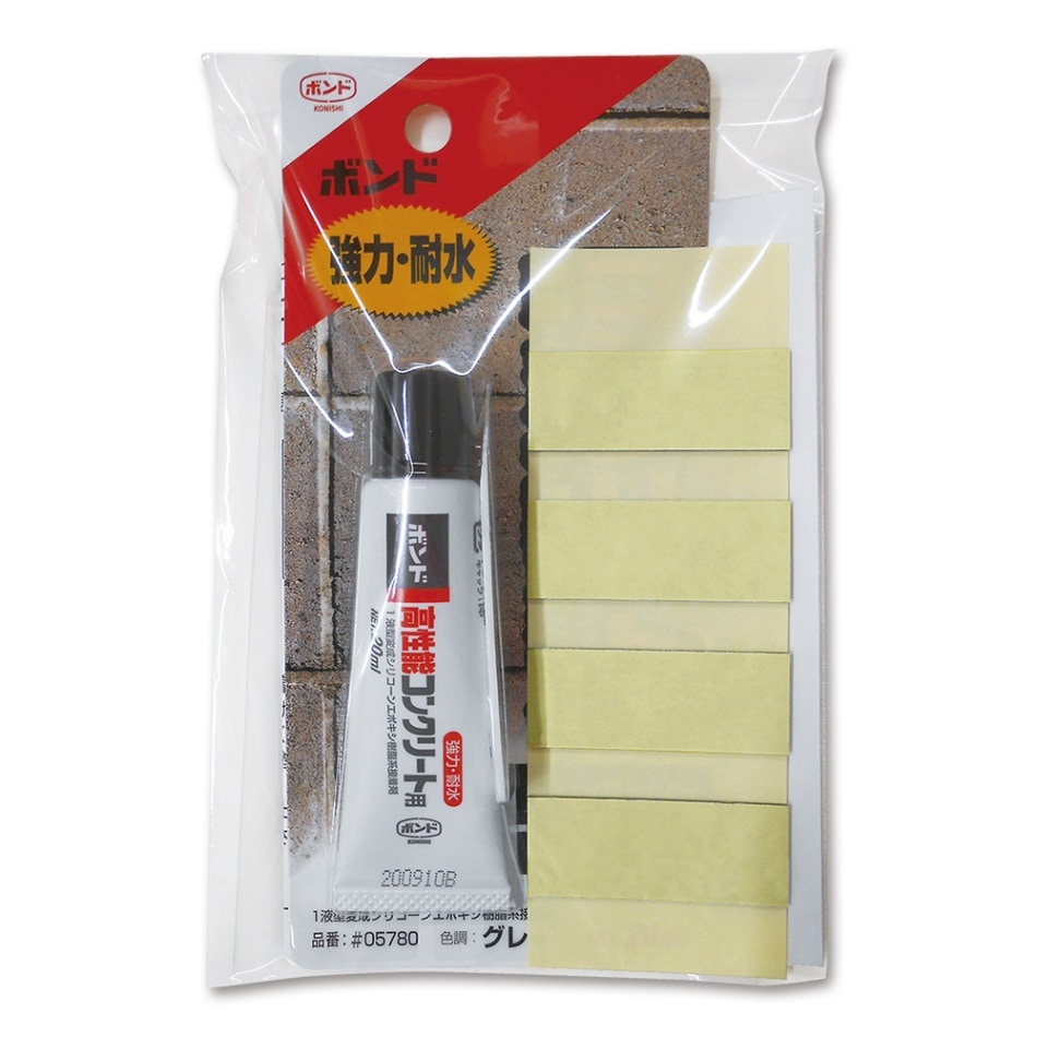 【ボンドセット】 表札の取り付けに使える！ 接着剤と厚手強力両面テープ4枚のセット ※表札を購入の方はサービスでお付けします！